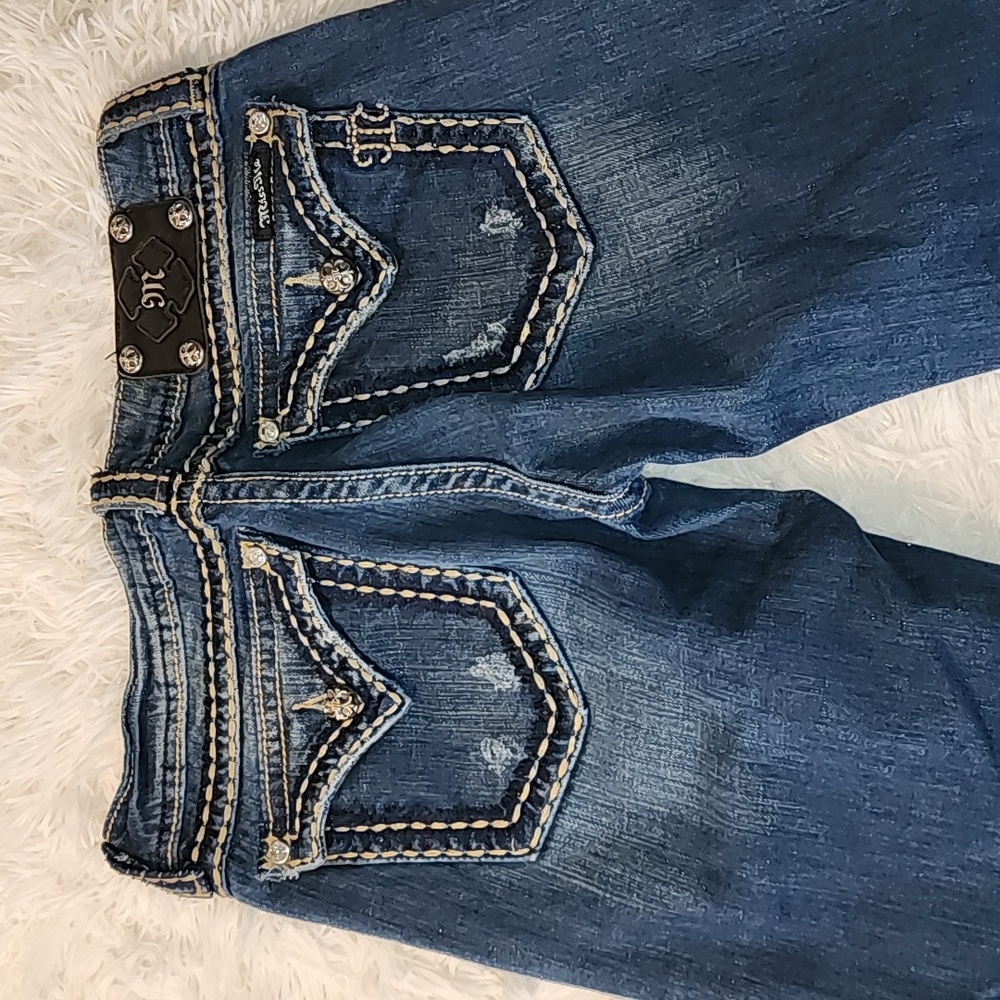Miss Me  Boot Blue Jeans 98 % Cotton - Picture 3 of 12